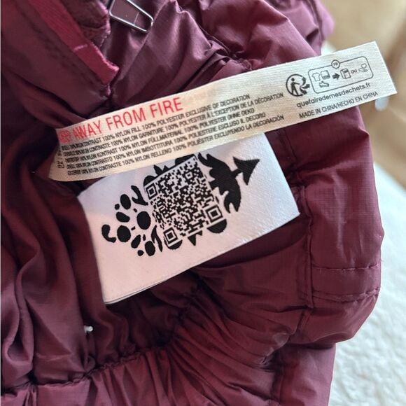 NWT free people movement dew point ski pants overalls maroon oxblood wine - Picture 9 of 9